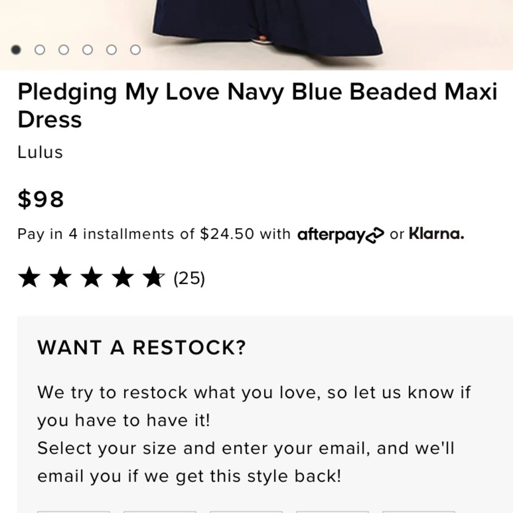 Lulu's Navy Beaded-Neckline Evening Gown - Picture 13 of 16